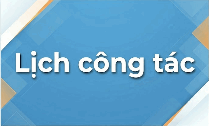 Lịch công tác